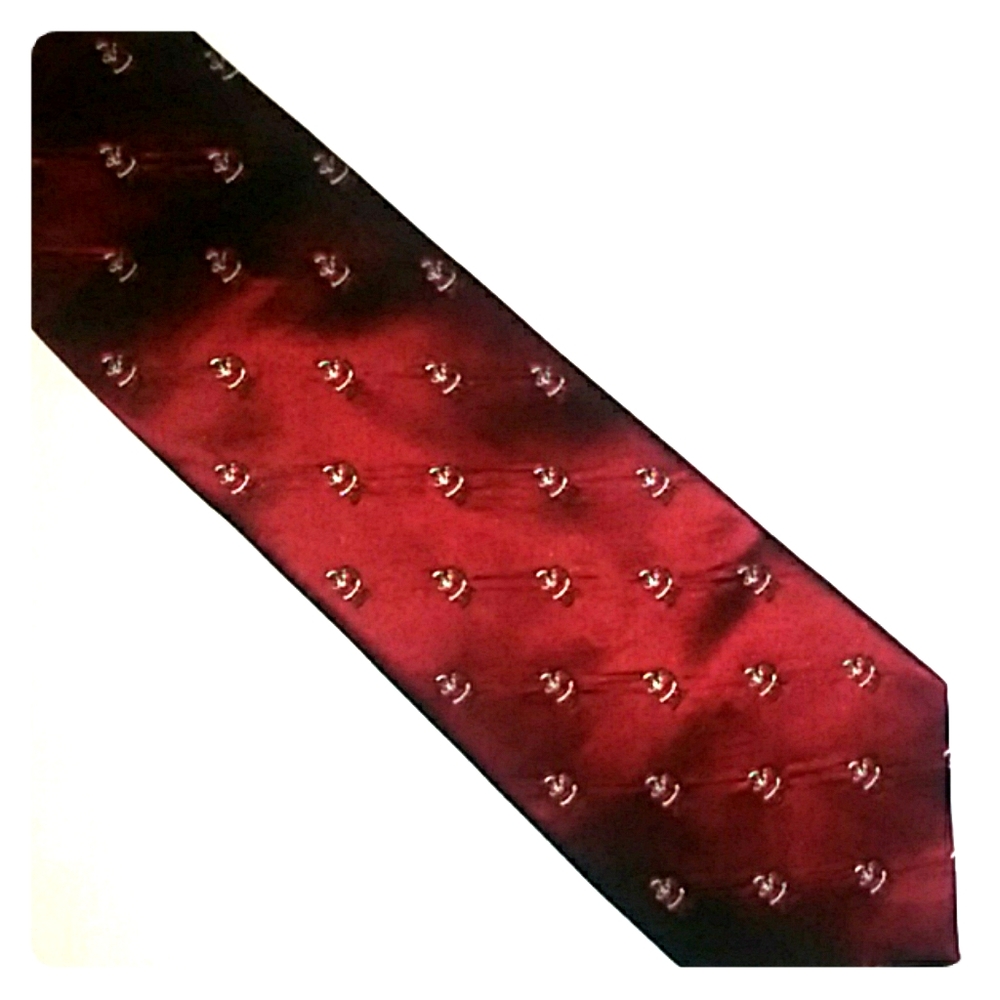 NEW Hallmark Dark Red Santa Silk Tie